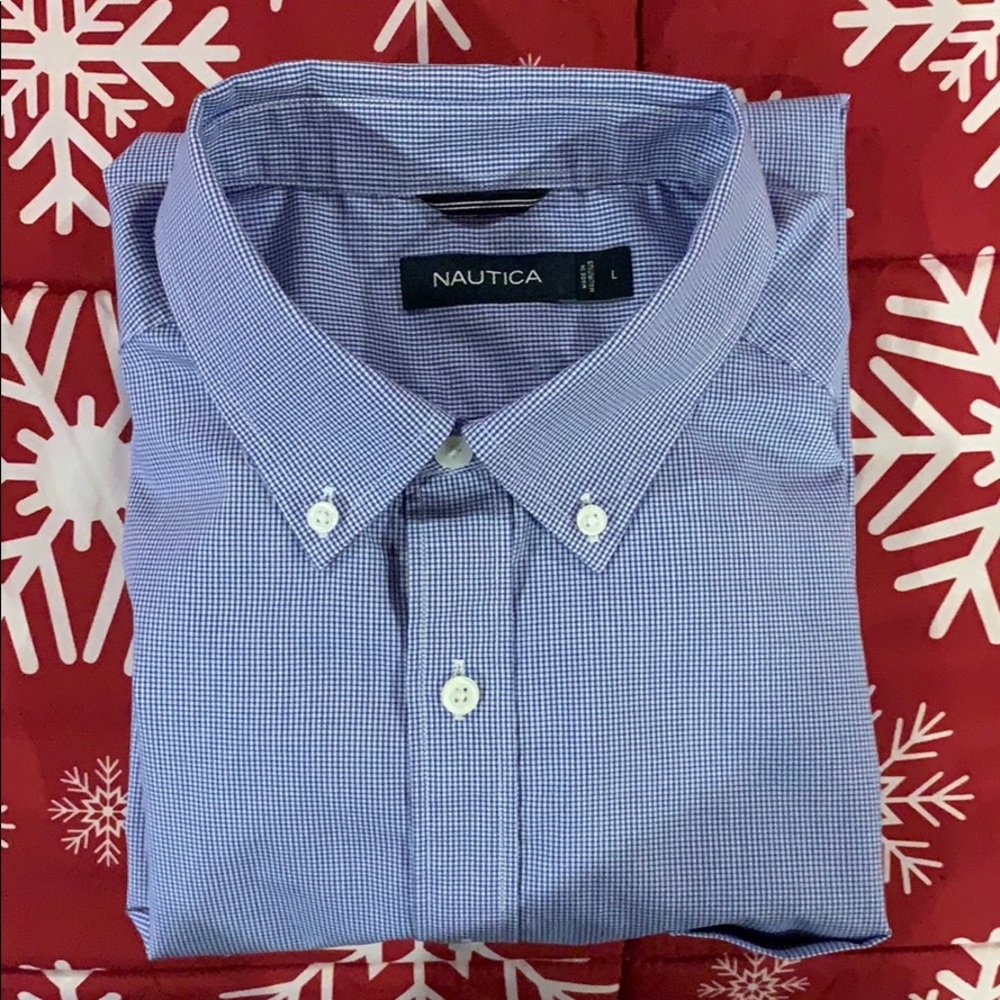 Nautica button collared dress shirt